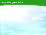 God Rays 02 Green PowerPoint Template text slide design